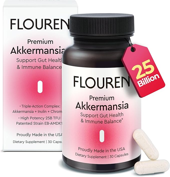 Postbiotic Formula - Probiotic Capsules with Akkermansia EB-AMDK19 for Digestion & Immune Balance Supplement