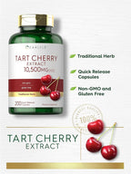 Carlyle Tart Cherry Capsules | 200 Pills | Max Potency | Non-GMO, Gluten Free | Tart Cherry Juice Extract