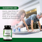 EMERALD LABS Allergy Health - Natural Allergy Support with Quercetin Phytosome, Bromelain, Vitamin C as PureWay-C & More * - Vegan & Gluten-Free - 90 Vegetable Capsules (30-Day Supply)