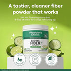 Physician's CHOICE Easy Mix Fiber for Digestive Health & Regularity - No Grit - Daily Prebiotic Soluble Fiber Powder Supplement for Women and Men - Cucumber Lime - 30 Servings