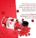 Atlantis Nutrition Tart Cherry Gummies with Celery Seed Extract - Advanced Uric Acid Cleanse for Immediate Relief | Joint Relief & Recovery | Powerful Antioxidant with Joint Support - 60 Gummies