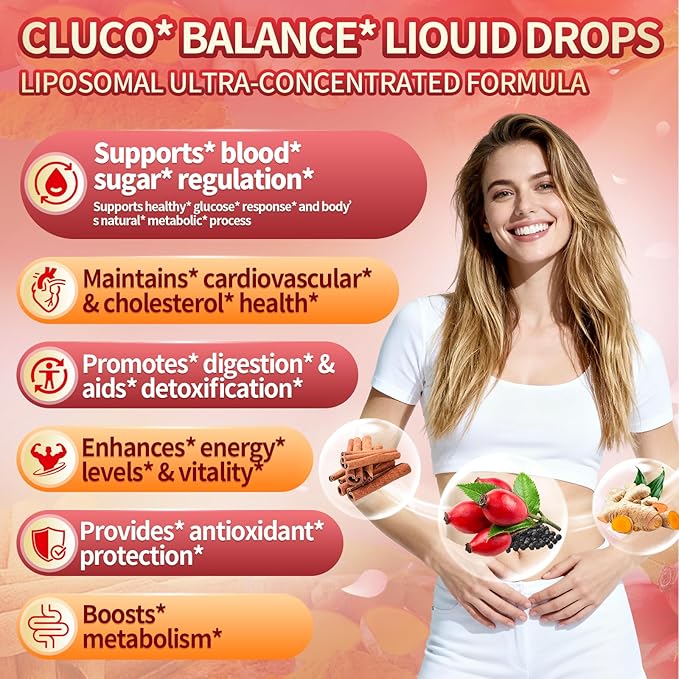 14-in-1 Berberine with Ceylon Cinnamon Supplement Liquid Drops, 1800mg + 30:1 Liposomal Tech with Cayenne Pepper Soursop Chromium Bitter Melon Turmeric Moringa Gymnema Glucomannan, GLP Support 3Bottle