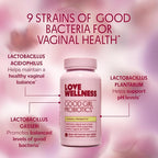 Love Wellness Good Girl Probiotics | Women’s Vaginal Health & pH Balance Supplement | 9-Strain Probiotic for Urinary Tract, Yeast, Odor & Immune Support | Gluten-Free (30-Day Supply)