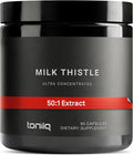 Toniiq Milk Thistle - Ultra High Potency 50:1 Extract with 80% Silymarin - Highly Concentrated - Third-Party Lab Tested - 90 Capsules