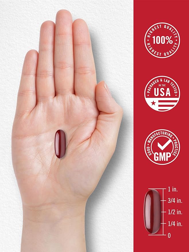 Carlyle Antarctic Krill Oil 2000mg | 120 Softgels | Omega-3 EPA, DHA, with Astaxanthin Supplement Sourced from Red Krill | Maximum Strength | Laboratory Tested