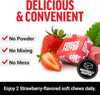 Force Factor NMN Longevity & Anti-Aging, Nicotinamide Mononucleotide, NAD+, Support Cellular Health, Cellular Repair, Energy Metabolism, Strawberry, 60 Soft Chews