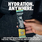 GHOST Hydration Sticks, Electrolyte Powder Packets, Lemon Crush - 24 Sugar Free Instant Electrolyte Drink Mix - Caffeine-Free Daily Hydration & Immune Support with Clean Formula