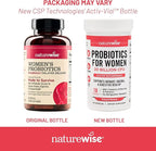 NatureWise Probiotics for Women + Organic Prebiotics D-Mannose & Cranberry - Vaginal Probiotics for PH Balance, Digestive & Urinary Tract - 18 Strains, 20 Billion CFU - 60 Capsules[60-Day Supply]