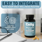 Celly Mitochondrial Health | Longevity Supplement for Cellular Nutrition and Healthy Aging | Promotes Mitochondria ATP Energy with CoQ10, Resveratrol & Green Coffee | Made in USA & 3rd Party Tested