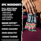 GHOST Hydration Sticks, Electrolyte Powder Packets, Kiwi Strawberry - 24 Sugar Free Instant Electrolyte Drink Mix - Caffeine-Free Daily Hydration & Immune Support with Clean Formula