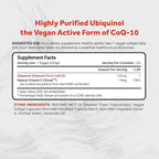 Naturalis Ubiquinol 100mg Active CoQ-10 Emulsified in MCT Oil for Better Absorption | Gluten Free, Non-GMO & Soy-Free | Cardiovascular Wellness, Antioxidant Protection, and Healthy Skin*| 120 Softgels