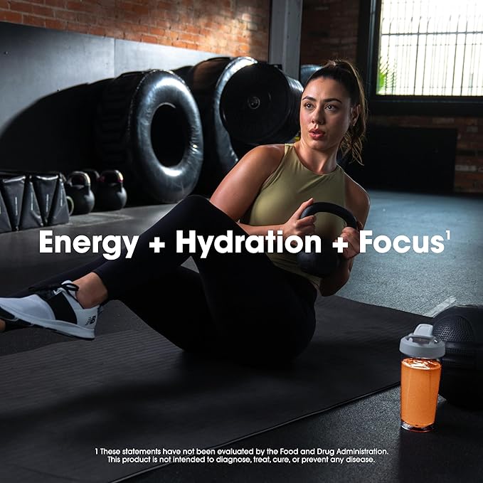 Optimum Nutrition Amino Energy Powder Plus Hydration, with BCAA, Electrolytes, and Caffeine, Tangerine Wave, 30 Servings (Packaging May Vary) (Pack of 6)