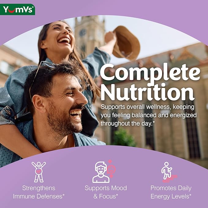 Multivitamin Gummies for Adults, Daily Gummy Vitamin for Women & Men, Immune Support Multivitamin Supplement, Ault Multi VIT Vitamin with Vitamins A, C, D, E, B-6, B-12, Zinc - 60 Gummies