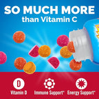 Emergen-C Kidz Vitamin C Immune Support Gummies Fun-Tastic Fruit 44CT Includes Zinc, Manganese, B Vitamins and Vitamin D for Back to School Essentials, (Pack of 2)