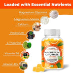NutraPep Magnesium Glycinate Gummies for Kids & Adults Women & Men - Sugar Free Gluten Free Non-GMO Vegan Chewable Supplement