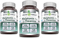 Amazing Formulas Melatonin 10 Mg Plus L-Theanine 5.5 Mg Supplement | Tablets | Non-GMO | Gluten Free | Made in USA | (120 Tablets, Pack of 3)