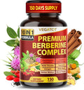 VEGATOT GlucoSavior Berberine Supplement with Ceylon Cinnamon, Bitter Melon, Gymnema - Supports Immune, Heart Health & Gastrointestinal Function (150 Count (Pack of 1))