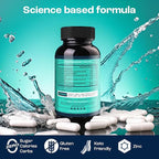 KEY NUTRIENTS Electrolyte Tablets, 200 Capsules, Salt for Dehydration, Fasting Electrolytes- Salt Pills with Electrolytes, No Sugar, Gluten Free Hydration Tablets Made in USA