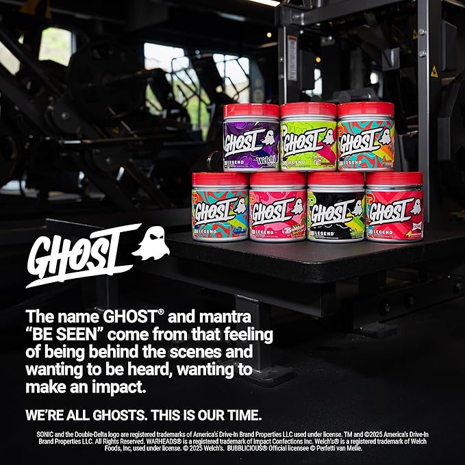 GHOST Legend Pre-Workout Powder, Welch's Grape - 30 Servings – Pre-Workout for Men & Women with Choline, L-Citrulline, & Beta Alanine for Energy & Focus