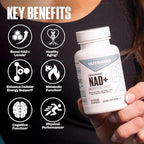 NutraBio Liposomal NAD+ Supplement with Resveratrol, NMN & PQQ for Longevity and Cell Support for Men and Women, Long-Term Vitality, 60 Capsules