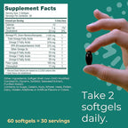Iwi Life Heart Omega-3, 180 Softgels (90 Servings), Vegan Plant-Based Algae Omega Fatty Acids + EPA, Heart Health Support Dietary Supplement, Krill & Fish Oil Alternative, No Fishy Aftertaste