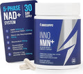 InnoSupps Inno NMN+ Supplement 500mg NAD Booster for Brain Function, Anti Aging & Cell Regeneration, Supports Cellular Energy, Muscle & Heart Health, w/Resveratrol, Niacin, & Vitamin C - 30 Servings
