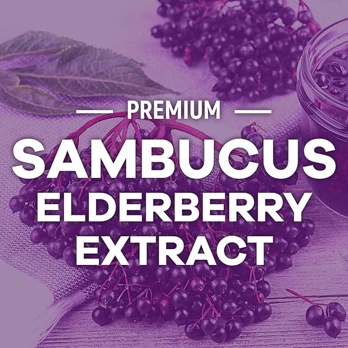 Elderberry Gummies - 3X Strength Black Elderberry Immune Support Gummy with Vitamin C, D3 and Zinc for Kids & Adults, Immune Health Support Supplement Gummy, Black Elder Berry Vitamins - 60 Gummies