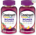 Centrum MultiGummies Gummy Multivitamin for Women, Multivitamin/Multimineral Supplement with Vitamin D3, B and Antioxidants, Assorted Fruit Flavor - 170 Count (Pack of 2)