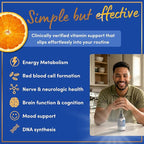 Vegan Vitamin B12 Liquid - Max Strength Methylcobalamin B12 Sublingual 5000 mcg - Fast Absorbing Supplement for Mood, Memory and Energy Support - Non-GMO, Gluten-Free, Citrus Flavor B 12 Drops, 2oz