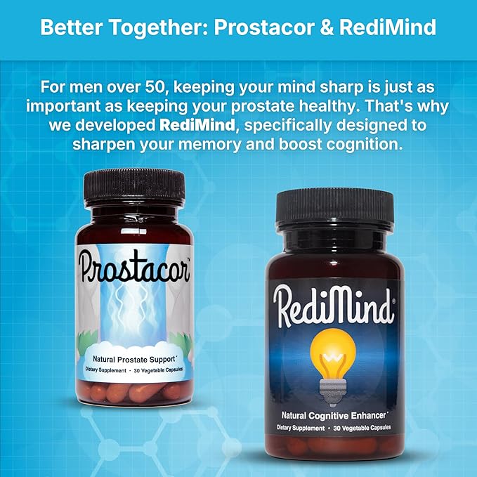 Prostacor - Natural Prostate Support Supplement - Non-GMO, Vegan, Gluten-Free