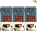 Teeccino Dark Chocolate - Prebiotic SuperBoost™ Herbal Tea - 25 Tea Bags - Support Your Probiotics with Vegan GOS & Organic XOS For Good Gut Health and Regularity, Digestive Chocolate Tea, (Pack of 3)