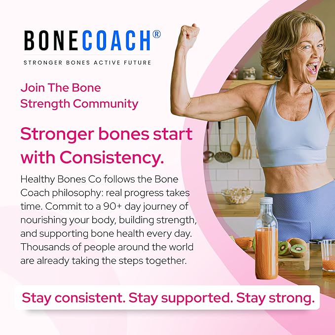FORTIBONE® Premium Bone Health Collagen Peptides w/FORTIGEL®, VERISOL®, TENDOFORTE® | Clinically-Supported for Bones Joints Skin Hair Nails | Hydrolyzed Collagen Anti-Aging Formula | 60 Servings