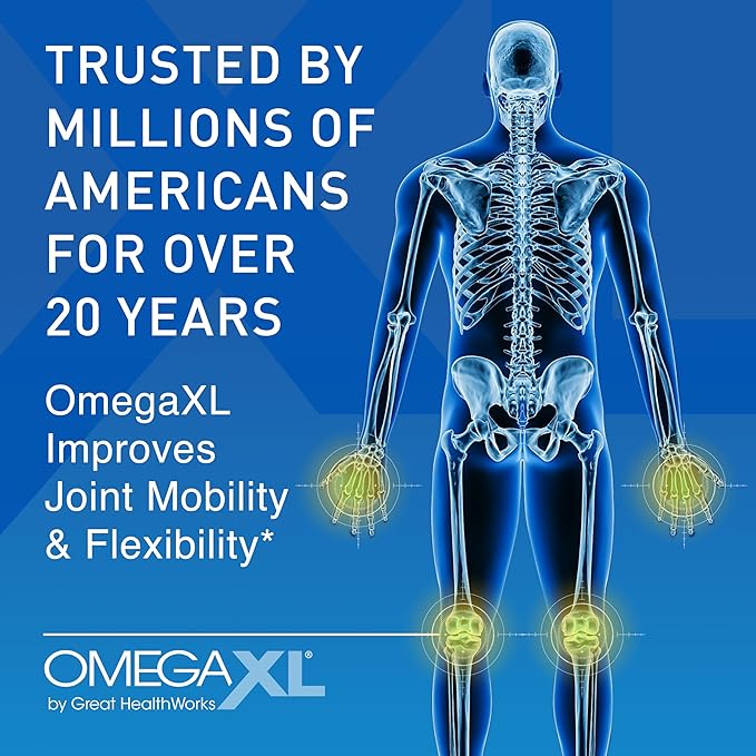OmegaXL Powerful Joint and Muscle Support Supplement (60 Count) & Probiotic XL - PreforPro, DE111, Shelf Stable - Promote Healthy Gut Flora Growth (30 Veggie caps)