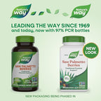 Nature's Way Saw Palmetto Berries, Traditional Prostate Support*, 585 mg per serving, Non-GMO Project Verified, Vegan, 180 Capsules