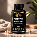 Cocó March N.M.D Digestive Enzymes – Broad Spectrum 18 Enzyme Blend, 600mg Proprietary Blend for Digestive Health, Gas & Bloating Support for Women & Men, Vegan, Dairy Free, 30 Veg Capsules