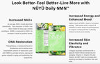 NUYU Labs Daily NMN Longevity Drink, All-in-One Anti-Aging Supplement with Pterostilbene, TMG, Calcium AKG, Collagen Peptides, B Complex, Vitamins B, C, D3, K2-MK7 (Lemon-Lime)