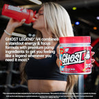GHOST Legend Pre Workout Powder, Sonic Cherry Limeade - 30 Servings – Pre-Workout for Men & Women with Choline, L-Citrulline, & Beta Alanine for Energy & Focus