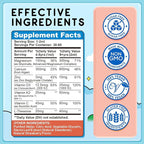 Magnesium for Kids, Kids Magnesium Glycinate Liquid Drops with Calcium, Zinc, L-Theanine, Vitamin D3 K2, C for Sleep, Relaxation, Calm, Focus, Brain,Mood, Bones & Muscles - Strawberry Flavor 2 Pack