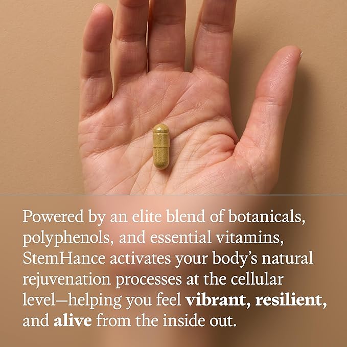 Ultra Life Sport StemHance – Cellular Renewal & Healthy Aging Supplement with Vahonona, Spermidine, Resveratrol, Sea Buckthorn, Green Tea, Vitamins D3, K2, B Complex – 120 Capsules