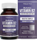 BioActive Vitamin B2 - Coenzyme Riboflavin for Cellular Energy Support, Enzyme Support, Nerve Health Support - 100mg MG R-5-P Form, Soy-Free, Gluten-Free, GMP Manufactured (60 Capsules)