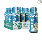 OWYN Only What You Need Smooth Vanilla Flavored Protein Shake, 20g Protein, 4g Sugar, 3g Fiber, Dairy Free, Plant Based Protein Drink 12 Count