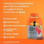 One A Day Multivitamin for Women 50 and Over, Women's Multivitamin Gummy 50 plus for Immune Support, Eye Health & Healthy Brain Function, Gummy Vitamins for Women 50 plus, 110 Ct (Packaging May Vary)