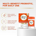 Align Probiotic, 24/7 Digestive Support*§, Probiotics for Women and Men, Probiotics for Digestive Health, Men and Womens Probiotic Capsules Help Relieve Occasional Bloating & Gas*, 49 Capsules