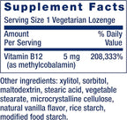 Life Extension Vitamin B12 Methylcobalamin, Nerve Health Supplement, Cognitive Support, Energy Vitamin, methylcobalamin B12, 5 mg, Quick-Dissolving, Gluten-Free, Non-GMO, Vegetarian, 60 lozenges