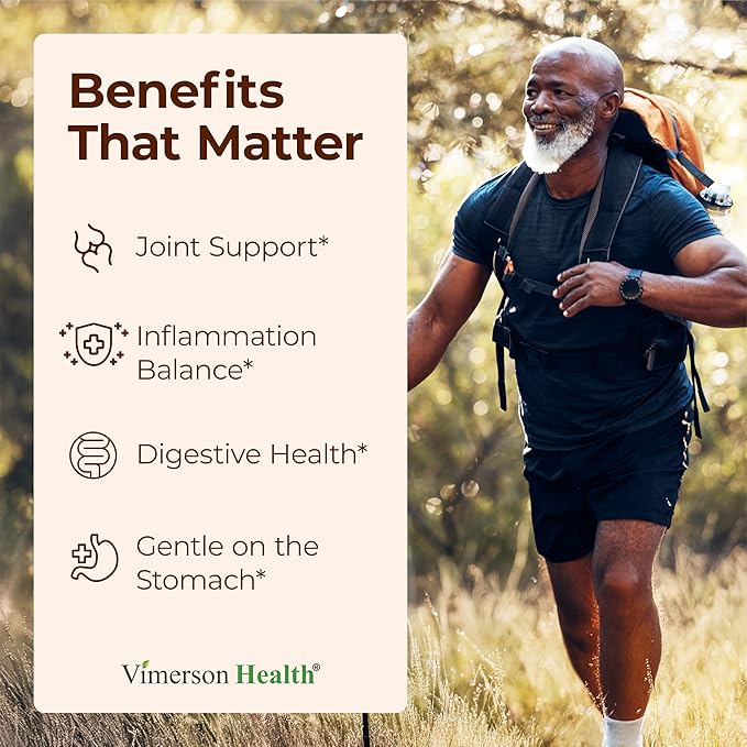 Boswellia Serrata Turmeric Supplement for Joint Support & Inflammation Balance – Turmeric Boswellia Supplement with Ginger & Black Pepper Extract for Enhanced Absorption – Non-GMO - 2pack