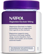 Natrol Magnesium Glycinate Supplements 100mg, Cherry Lemon Soft Chews for Healthy Sleep and Body, Magnesium Glycinate 100mg, Up to a 30 Day Supply