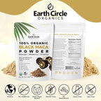 Organic Black Maca Peruvian Root Powder | Black Maca Root for Men | Natural Supplement | Essential Vitamins, Minerals & Fatty Acids Improved Energy | Immune Support (8oz, Pack of 1)