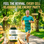 NAD+ & Resveratrol Supplement - NMN Alternative with 120 Capsules, Anti-Aging Cellular Support, Energy & Longevity Booster, DNA Repair Formula