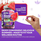 Menopause Supplement For Women Gummies with Black Cohosh, Wild Yam Magnesium, Red Clover For Menopause Relief Hormone Balance Night Sweats Mood Plus Bergamot, Vitamin D3, Vitamin B12, Vitamin B6 Clean