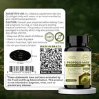 Rawleigh Propolis Max: 60 Vegetarian Softgels - Brazilian Green Propolis with Phenolic, Flavonoid & Artepillin C Compounds & Vitamin E - Supports Immunity, Wellness
